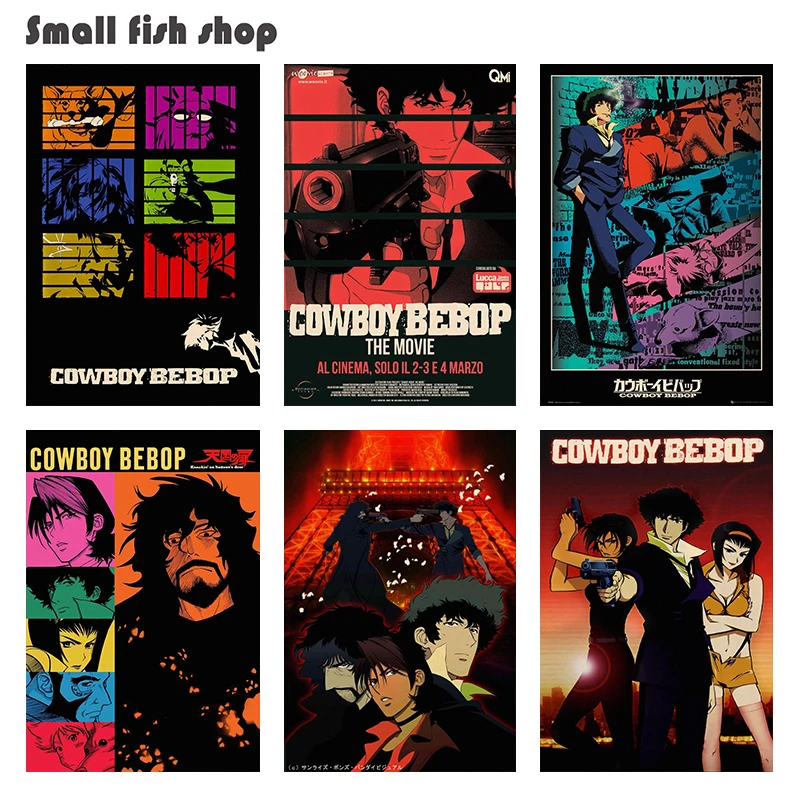 Ковбой bebop украшение для дома крафт фильм постер Рисование ядро наклейки на