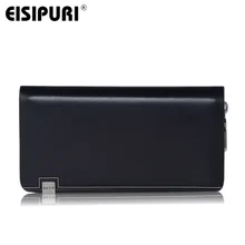 Luxury Brand Genuine Leather Men Wallets Business Men Clutch Bags Casual Male Card Holders Zipper Handbag Purses