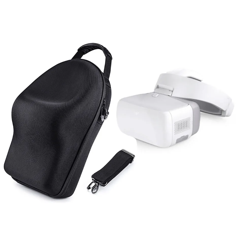 CAENBOO For DJI Goggle VR Glasses Bag Case Shoulder Bag Hard Storage Travel Carrying Box Cover Housing PU Drone Accessories  (13)