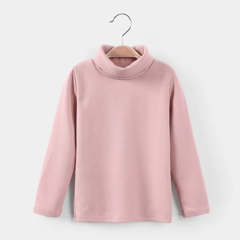 

Autumn Winter Solid Color Pullover Mother And Daughter Sweatshirts Girls Turtleneck Tops Family Matching Outfits Clothes