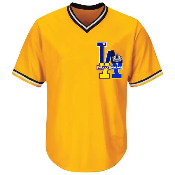 New Designs Summer Los Angeles Shirts Stitched Custom La Logo Dodgers Lakers Kings Rams Team Player Any Name And Number Jerseys Casual Shirts Aliexpress