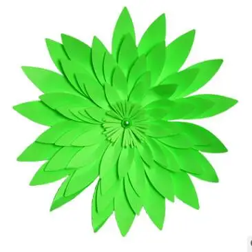 20 см большой бумажный цветок хризантемы фон декорации на свадьбу, вечеринку, день рождения, праздник принадлежности - Цвет: deep green