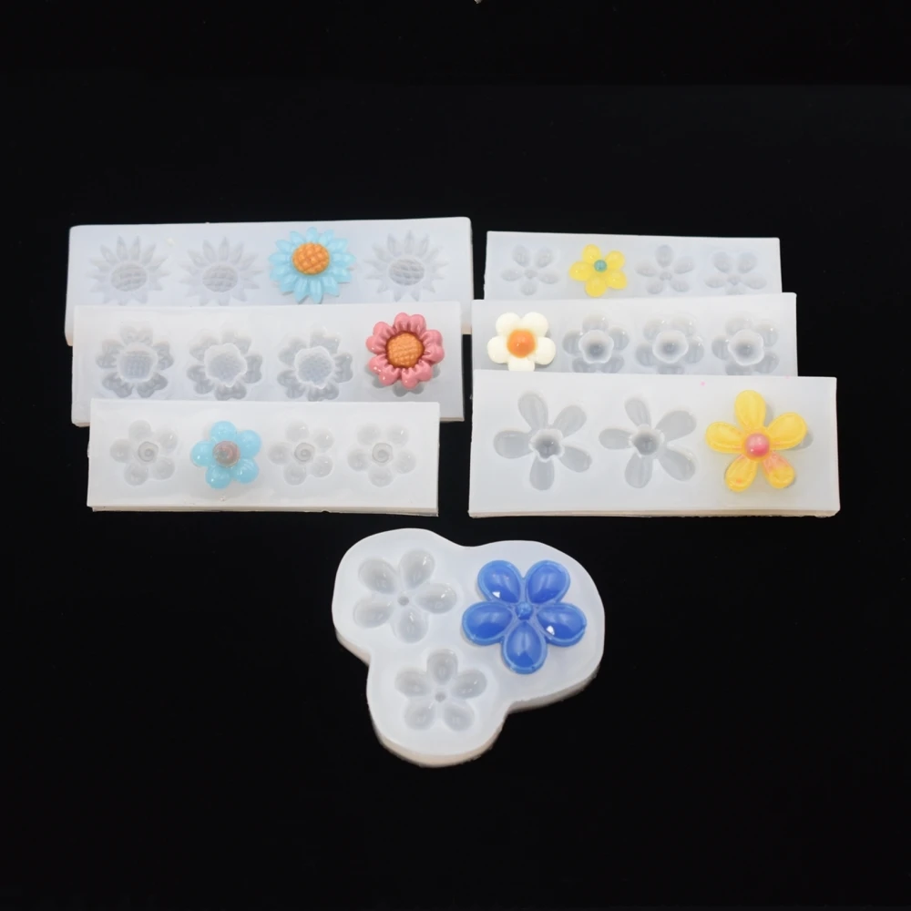 SNASAN Silicone Mold DIY FLOWERS Beads Resin Silicone Mould Handmade Resin Epoxy Resin Molds