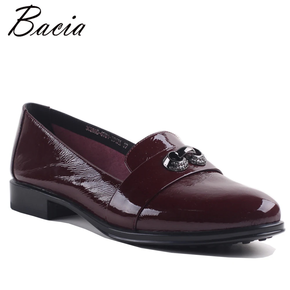 

Bacia Woman 2017 Genuine Leather Flats Women Shoes Flats 3 Colors Loafers Slip On Women's Flat Shoes Moccasins Footwear MB010