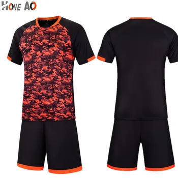 

HOWE AO LOGO Custom football uniform kits Soccer Jerseys Men's Soccer Sets Customize name numbe