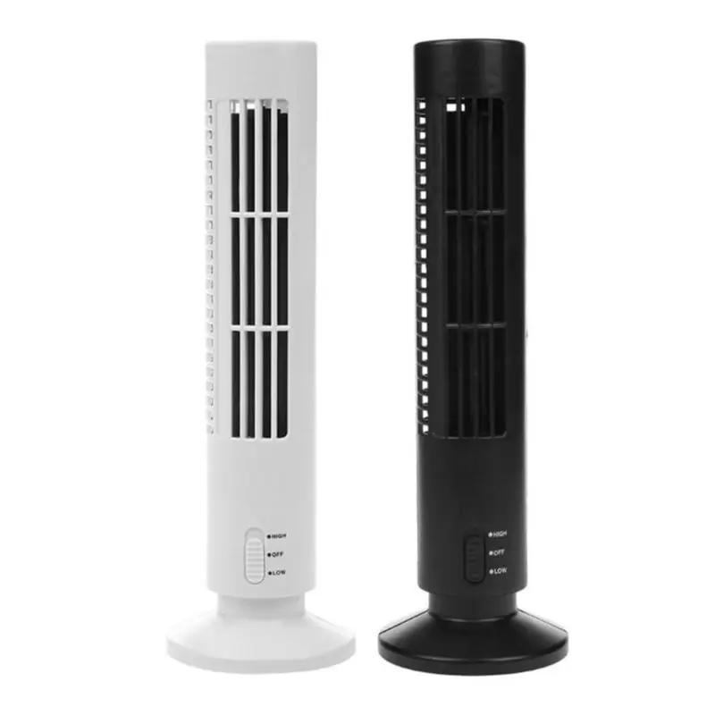 

Creative Mini USB Vertical Bladeless Air Conditioner Handheld Portable Cooler Desktop Silent Cooling Tower Fan Home Office