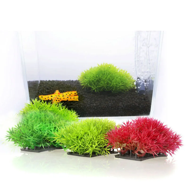 

New Artificial Simulation Water Aquatic Grass Plant Lawn Ornament Aquarium Fish Tank Landscape Decoration akvaryum dekor