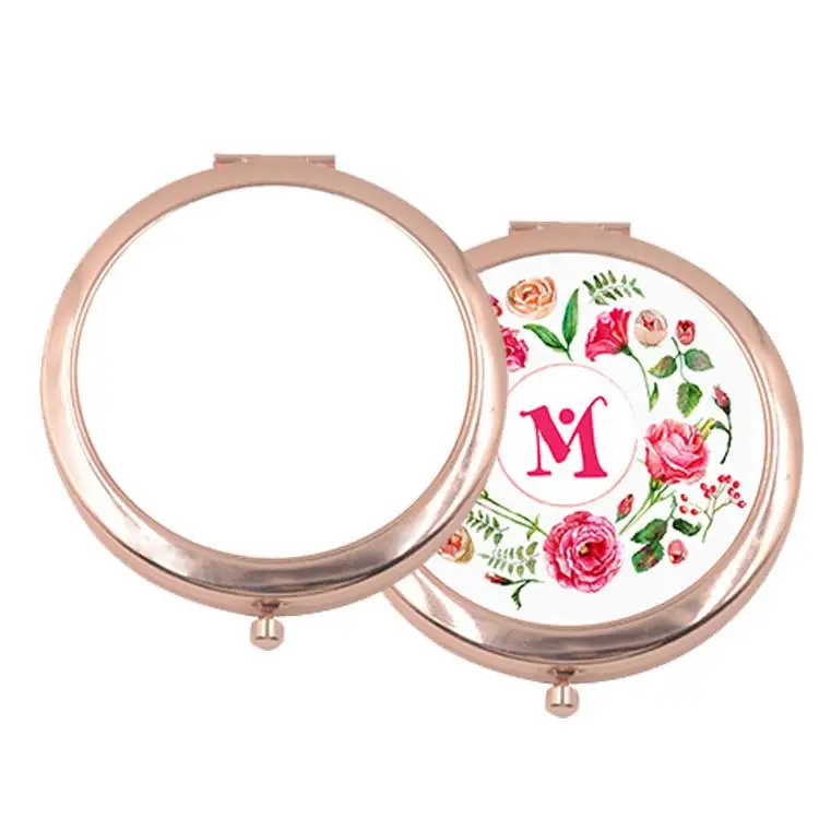 

Sublimation Rose gold compact mirror for DIY