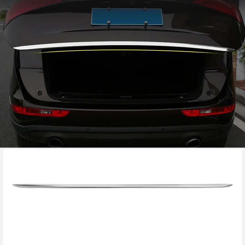Car Stainless Steel Auto Rear trunk Lid Cover Trim For Audi Q5 2008-2015