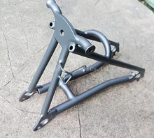 Titanium TC4 Bicycle Rear Triangel Fork Polished / Matte Surface for Folding Bike Brompton