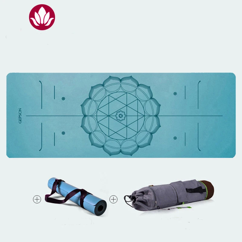 Natural Rubber 5mm Thick Slip resistant Yoga Mats yoga blanket Folding