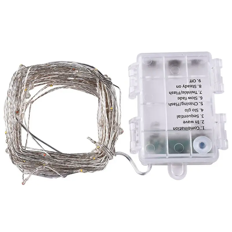 

New 100 LED Light Lamp Decor 10.2m Copper Wire Colorful Warm White Party Wedding