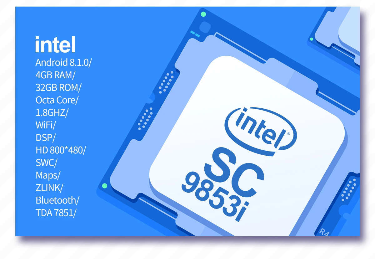 Top Latest 1 din 8" touch screen 8 Core 4GB RAM 32GB ROM Android 8.1 car autoradio stereo GPS Navi WIFI Bluetooth DVR reverse camera 1