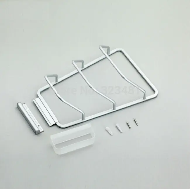Aluminium Kitchen Organizer Wall Mounted Kitchen Rack for Dish and Pot lid cover plate holder Storage Shelf Rack accessories