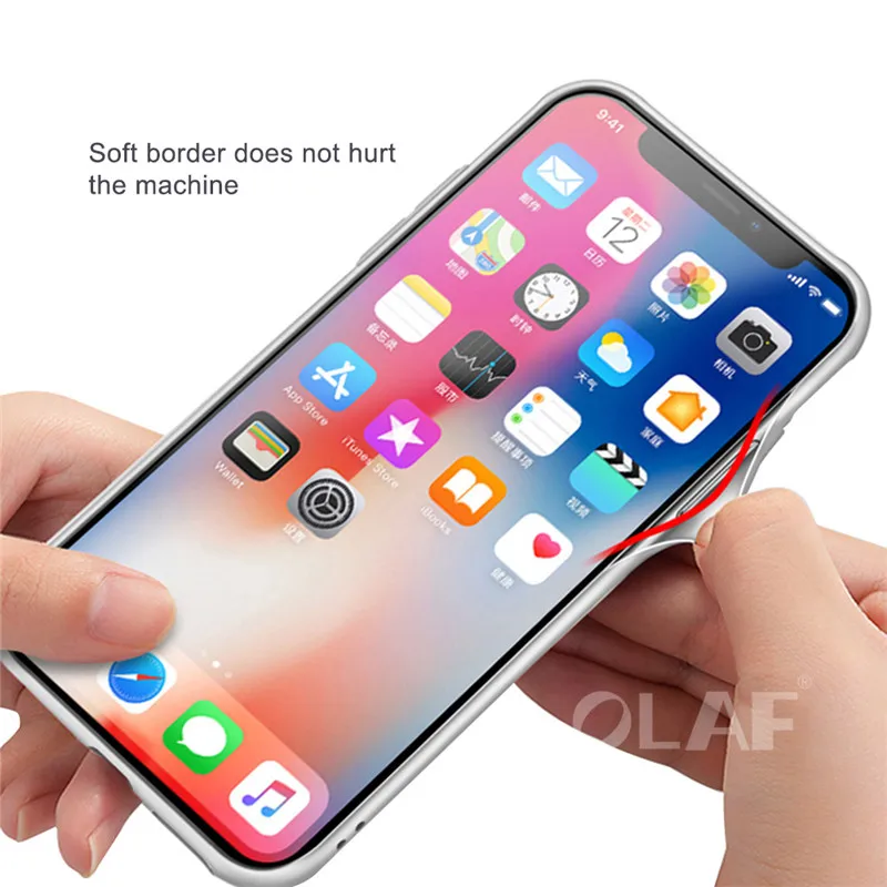 Olaf Tempered Glass Phone Case for iPhone X 10 , 0.55MM Protective Mobile Phone Cover Cases for iPhone 6 7 8 7 Plus Accessories (2)