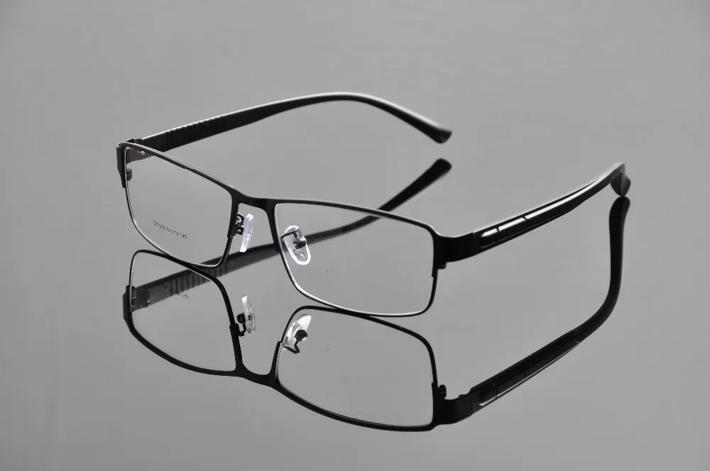 Большие металлические очки большого размера с большой головкой, мужские Модные Супер Большие оптические очки, полуоправа, деловые очки более размера d, оправа DD1452