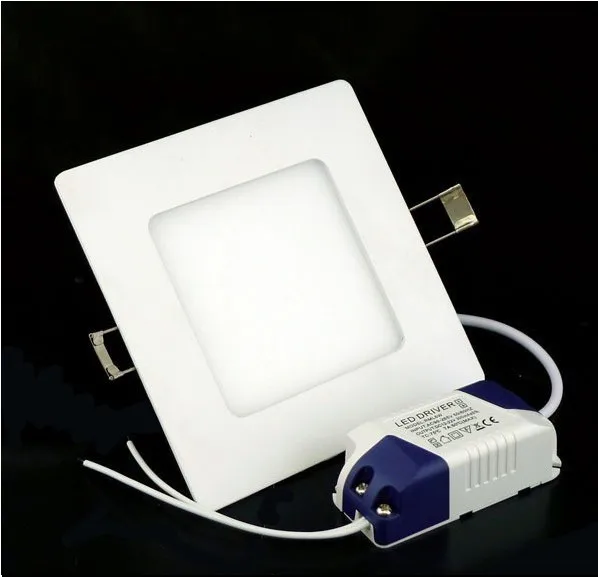 

Free shipping 4w 2835 smd led ceiling light 360lm led panel light round square 85-265v dimmable led panel lighting plate