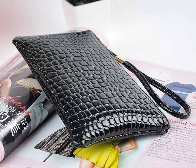 Женская сумка из крокодиловой кожи, новинка, модная сумка, повседневная, дикая кожа, клатч, светильник, удобный для покупок, яркий цвет, кошелек для монет# S