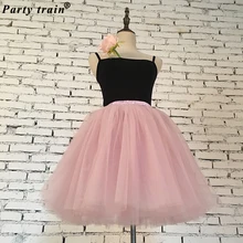 Skirts Womens 7 Layers Midi Tulle Skirt American Apparel Tutu Skirts Women Ball Gown Party Petticoat 2018 Lolita Faldas Saia
