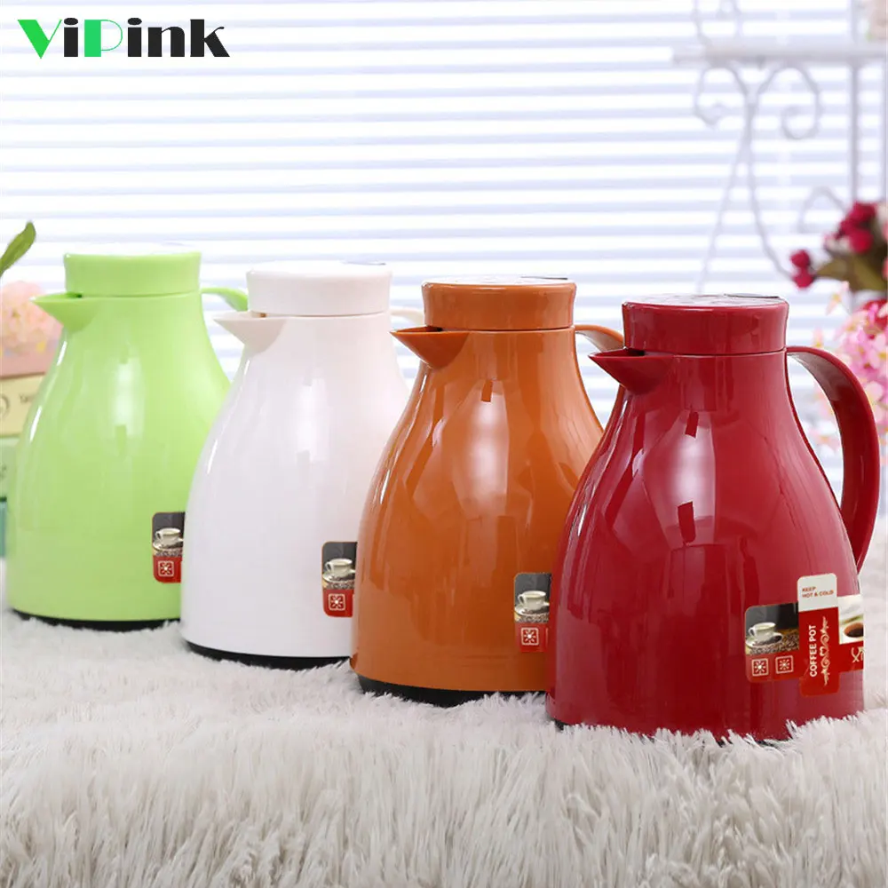 1L Thermos Flask Vacuum Coffee Pot Glass Liner Hot Milk Tea Insulated