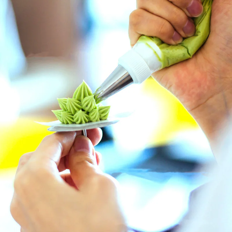 

Kitchen DIY Cake Decorating Tools Icing Piping Cake Cream Pastry Bag Nozzle Converter Bakeware Tool