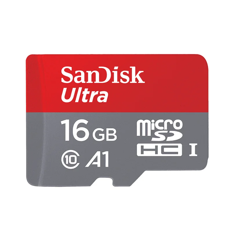 Двойной Флеш-накопитель SanDisk Class10 128 ГБ Micro SD карты TF карта ультра 98 МБ/с. 64 ГБ 32 ГБ оперативной памяти, 16 Гб встроенной памяти, слот для карт памяти A1 UHS-1 флэш-карты для телефона стол - Емкость: 16GB