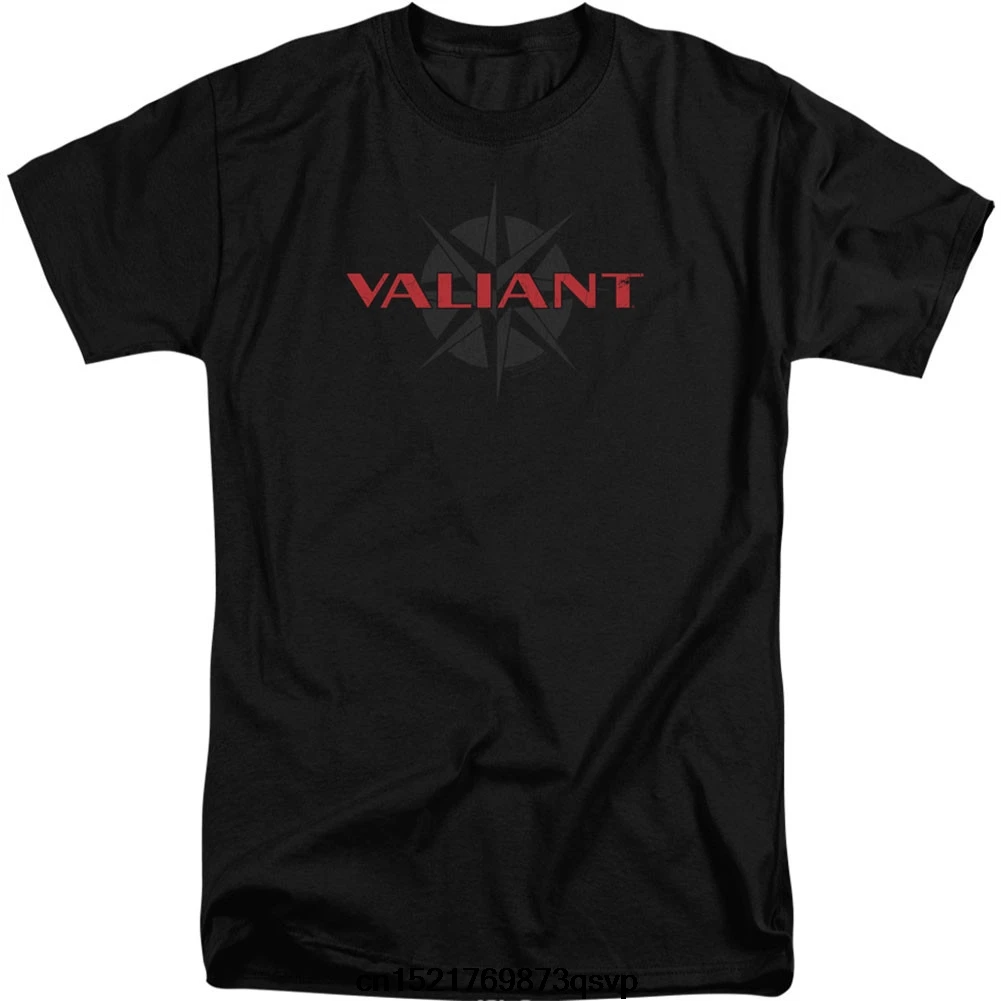 Gildan funny t shirt men novelty tshirt Valiant Classic Logo Adult T