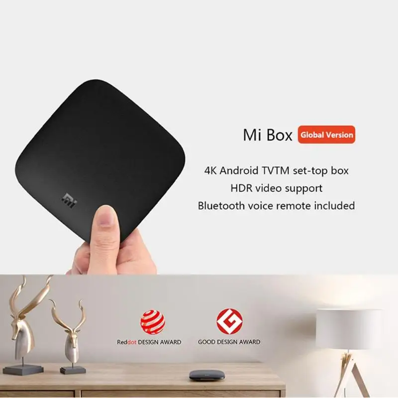 Оригинальная версия CN Xiaomi Mi Box 4c 4K HDR Android 6,0 четырехъядерный процессор Amlogic Cortex-A53 1G 8G 2,4 GHz WiFi телеприставка медиаплеер