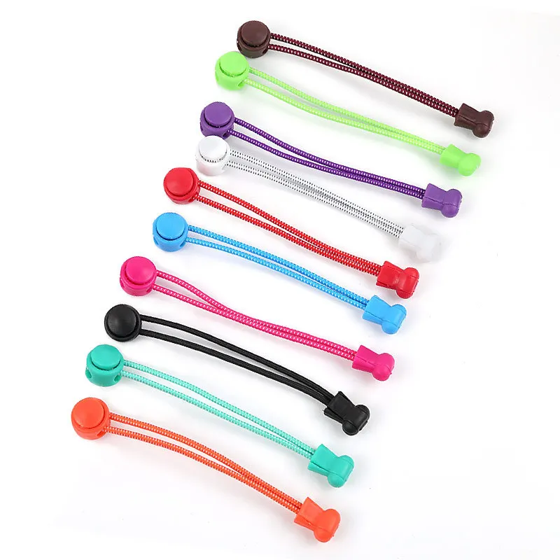 Stretching Lock Lace A Pair Of Locking Shoe Laces Elastic Sneaker Shoelaces Shoestrings Running/Jogging/Triathlon 16 Colors