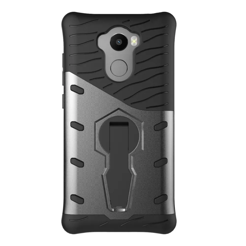 

mobile cell phone Sniper Hybrid Robot Armor ShockProof 360 Kickstand Back Soft Case Cover For Xiaomi Redmi4