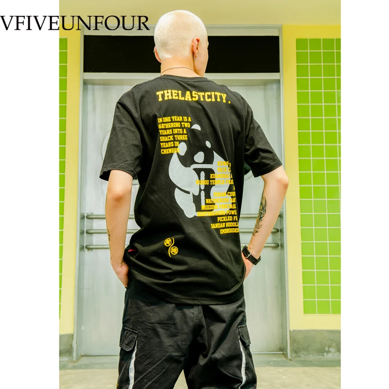 

VFIVEUNFOUR Harajuku Graffiti Print Tshirts Streetwear Hip Hop Mens 2019 Summer Casual Male Short Sleeve Cotton O-Neck T Shirts