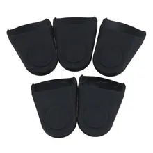 Yibuy черный резиновый моющийся кларнет, саксофон мундштук крышка для Альто тенор саксофон упаковка из 5