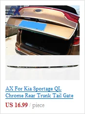 AX Автомобиль Стайлинг хромированное покрытия, для заднего стекла стеклоочистителя Рычаг защитное крыло накладка сопла гарнир литье 4 шт. для Kia Sportage QL