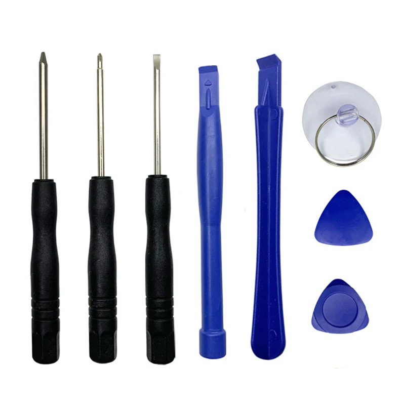 

Jewii 8Pcs Mobile Phone Repair Tool Sets Multi-functional Combination Screwdriver Suction Cup set Iphone Disassemble tool