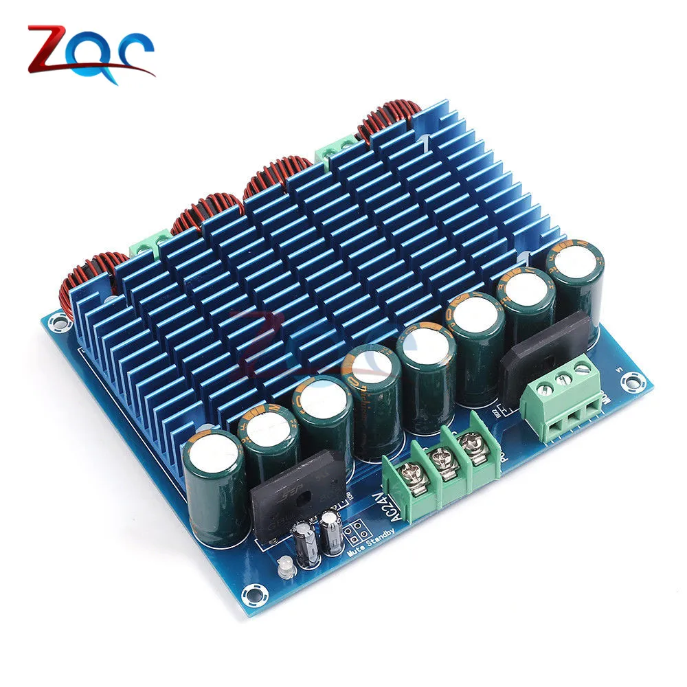 

XH-M252 2*420W Ultra High Power Digital Amplifier Module AC 24V Stereo TDA8954TH Dual Chip Digital Power Amplifier Board