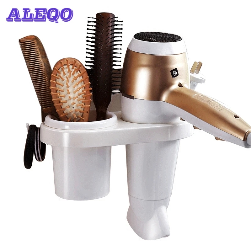 

Multi-function Hairdryer Holder Wall Mounted Rack Space PC Shelf Storage Organizer bathroom accessories bathroom organizer