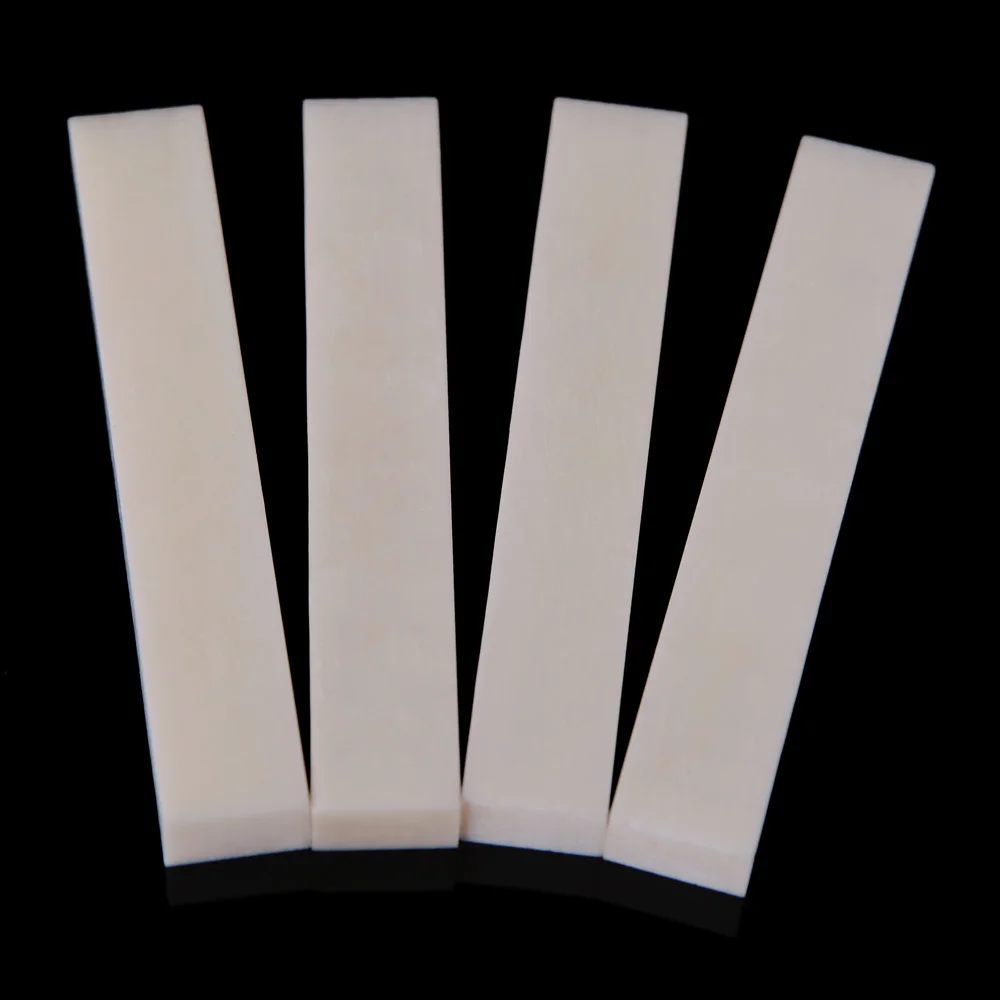 

Durable Compact 4pcs/set Ox Bone Material 52*9*6mm DIY Unslotted Guitar Nut For Guitar Accessory Bass String Instrument