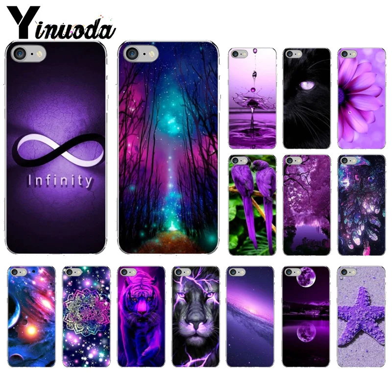 

Yinuoda infinity on purple Transparent TPU Soft Silicone Phone Cover for iPhone 7 7plus 5 5Sx 6 8 8Plus X XS MAX XR