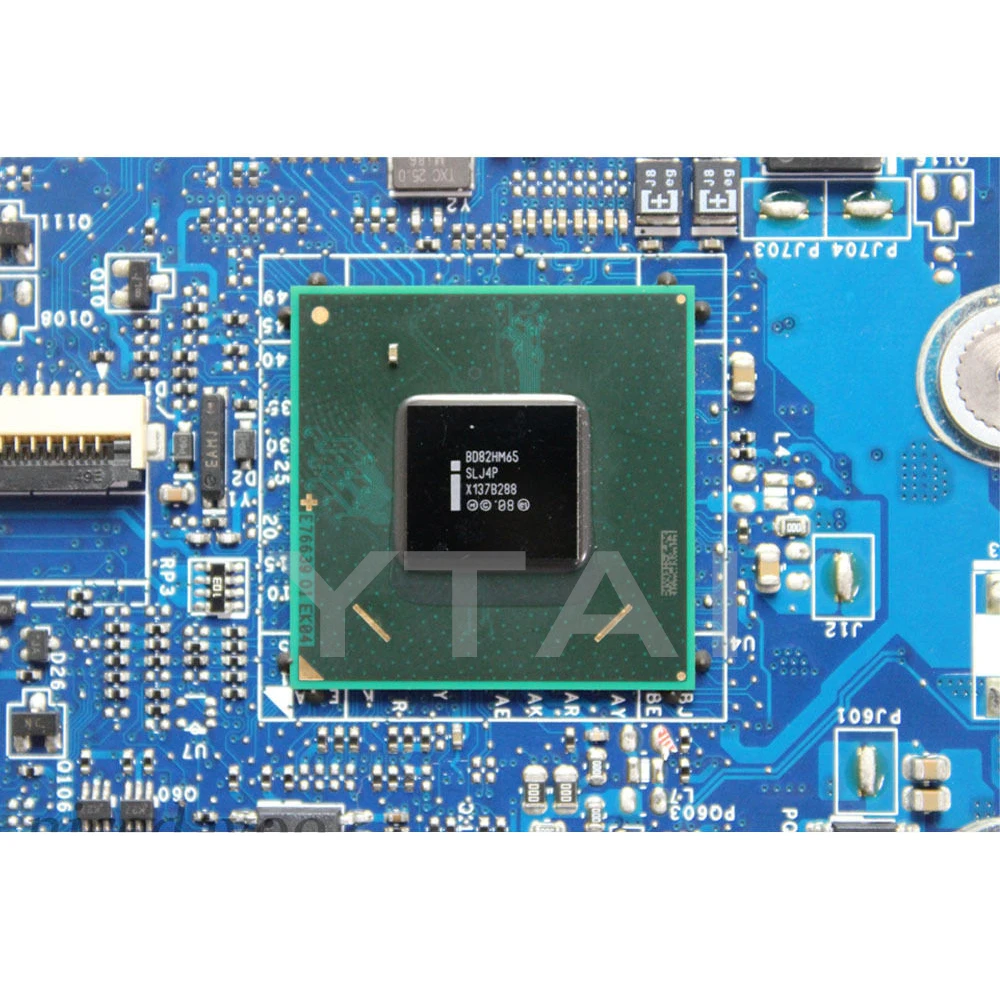 YTAI LA-6751P G470 اللوحة لينوفو IdeaPad G470 اللوحة المحمول PIWG1 LA-6751P PGA989 HM65 DDR3 اختبارها بشكل كامل