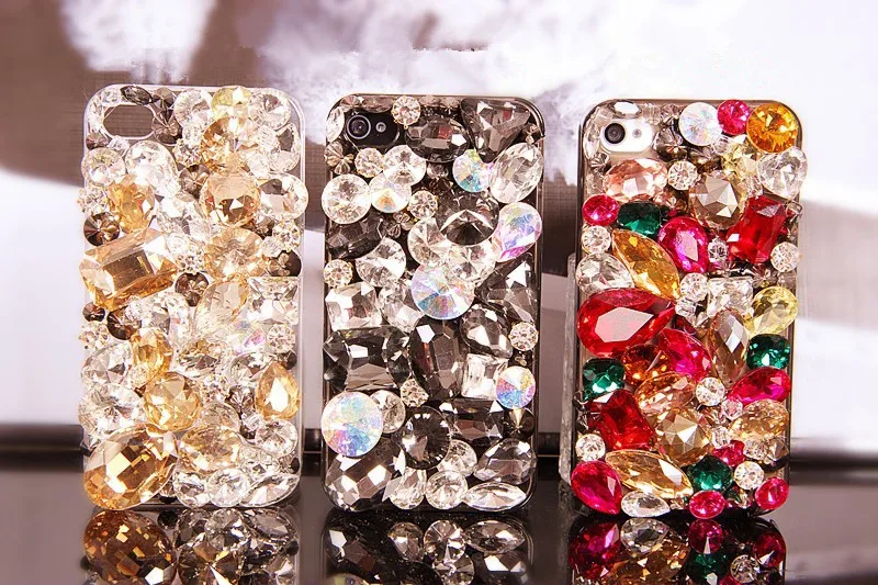 

DIY Diamond Flowers Bling Crystal Stone Luxury Decoration Case for Samsung S10 S9 S8 Plus S7 edge Note9 Rhinestone Coque Funda