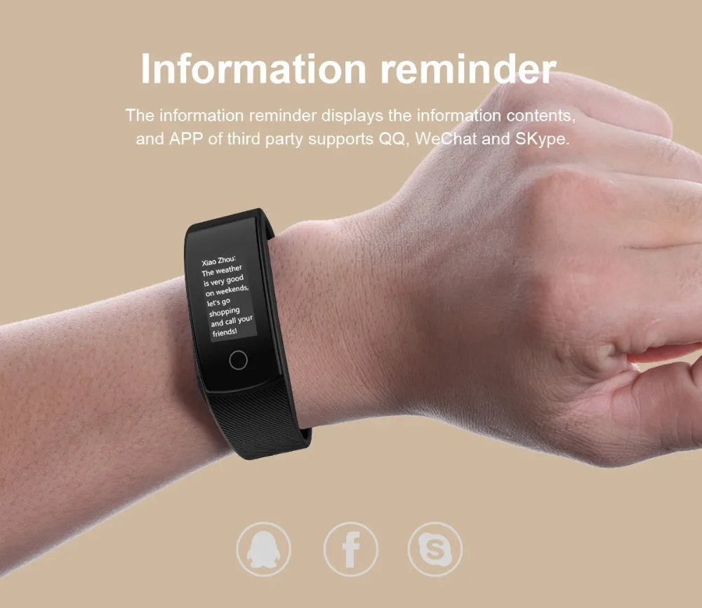 

Smart watch QS80 PLUS with heart rate blood pressure alarm card reminder IP67 waterproof wearable device PK QS80 QS90 smartwatch