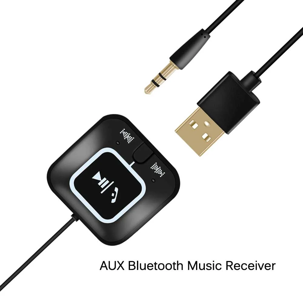 Wireless Bluetooth Music Receiver 3.5mm Aux Receiver Audio Stereo Music Receiver adapter with