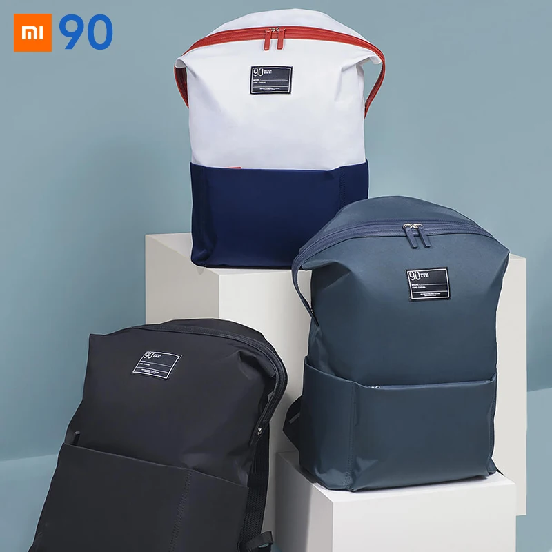 

Xiaomi Casual Backpack Waterproof Young Unsex Solid Anti-Rain Polyester Travel Bag Universal Bags College Laptop Bag