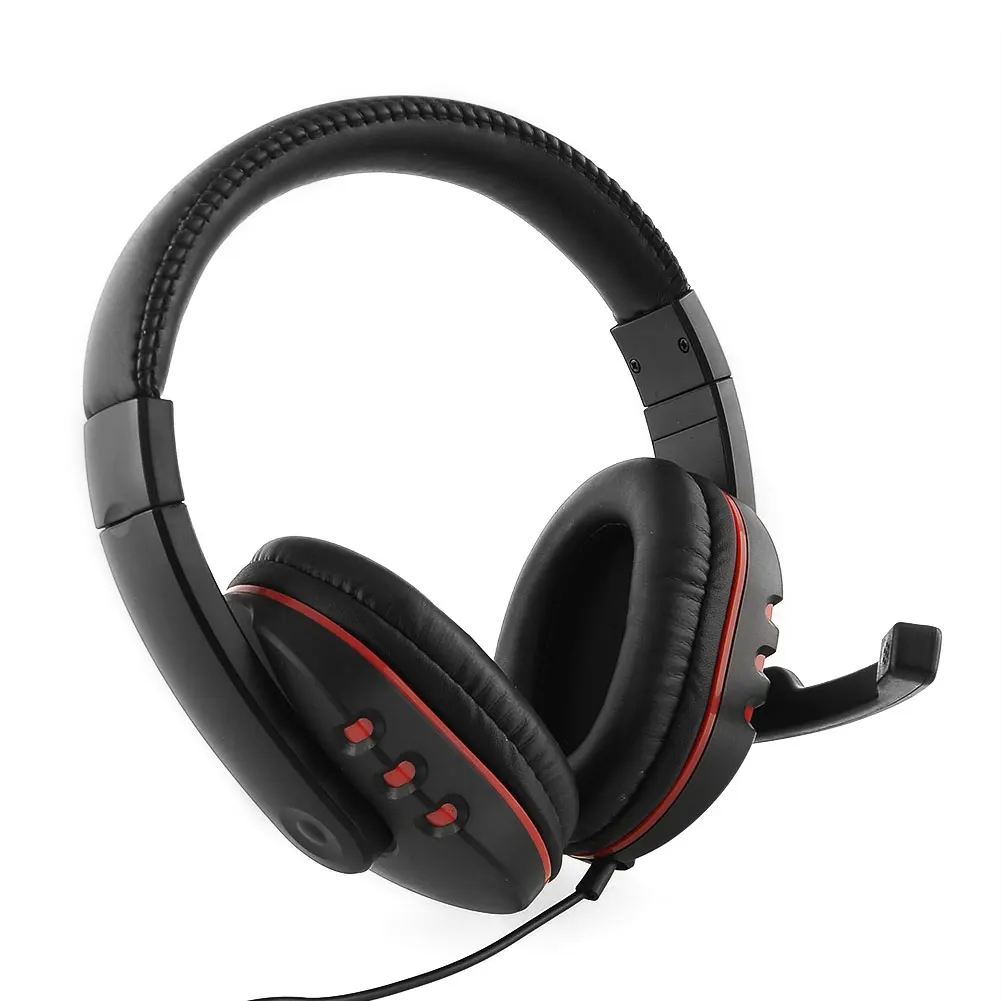 

Gaming Headset for PS4 with Headphones/headset HI-FI sound Black Red Retro Best Price Accessories