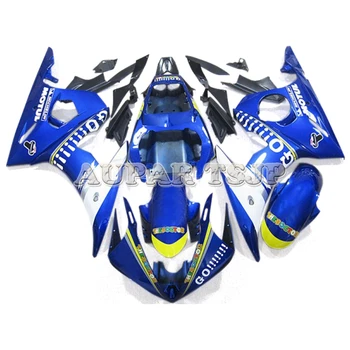 

Blue Yellow GO!!! Injection Fairings Cowlings For Yamaha 2003 2004 2005 YZF-600 R6 03 04 05 Sportbike Bodywork Kit