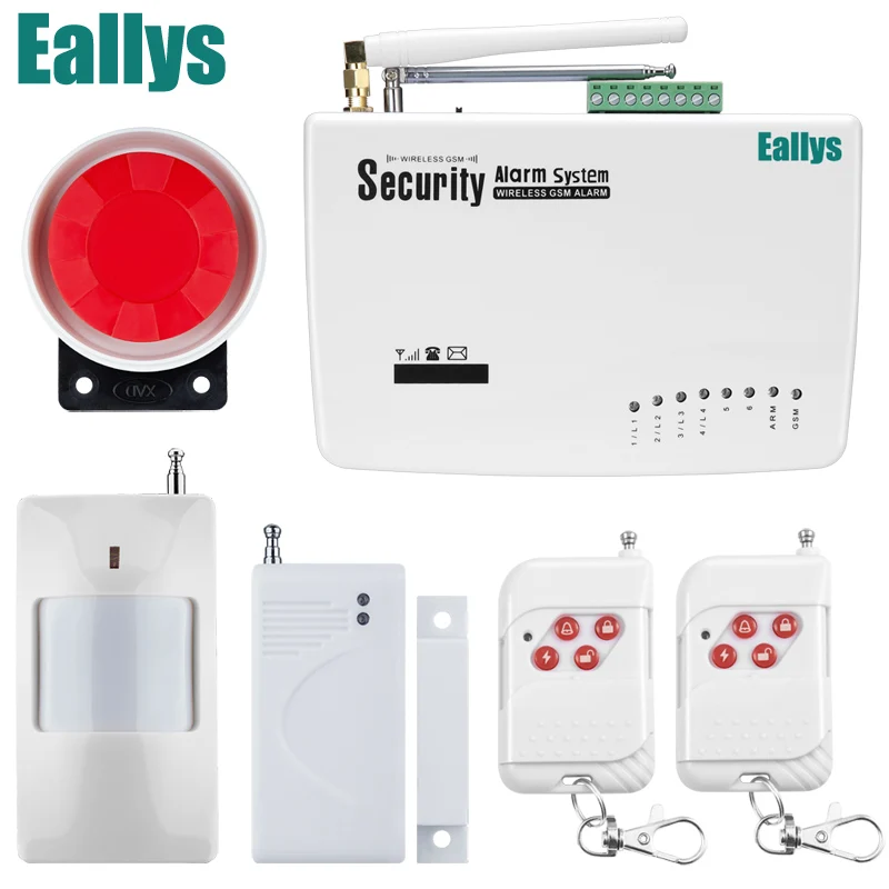 Free Shipping Intercom Home Security Wireless GSM Alarm System 2 Year Warranty 900 1800 1900MHZ With