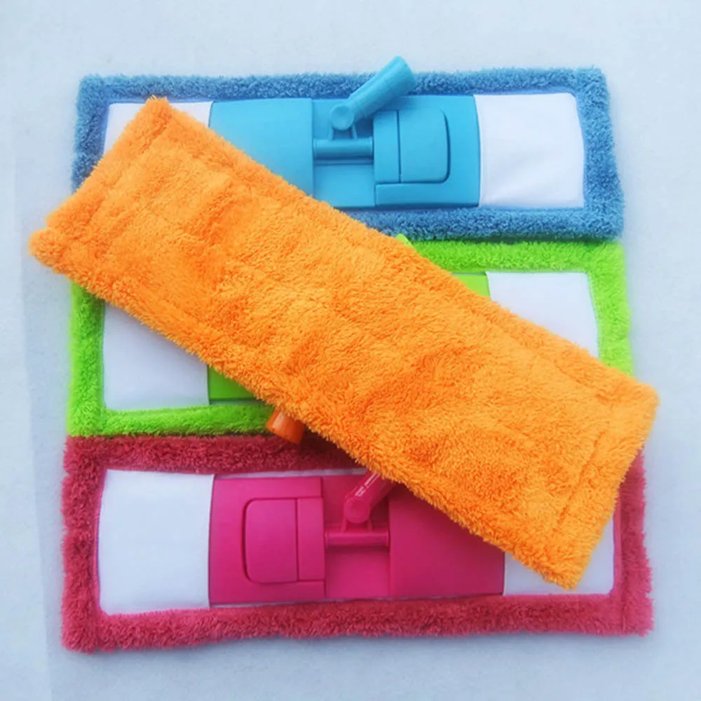 

1pcs/lot Thicken Microfiber coral velvet wooden floors flat mops replacement pad refill mop head,mops floor cleaning pad