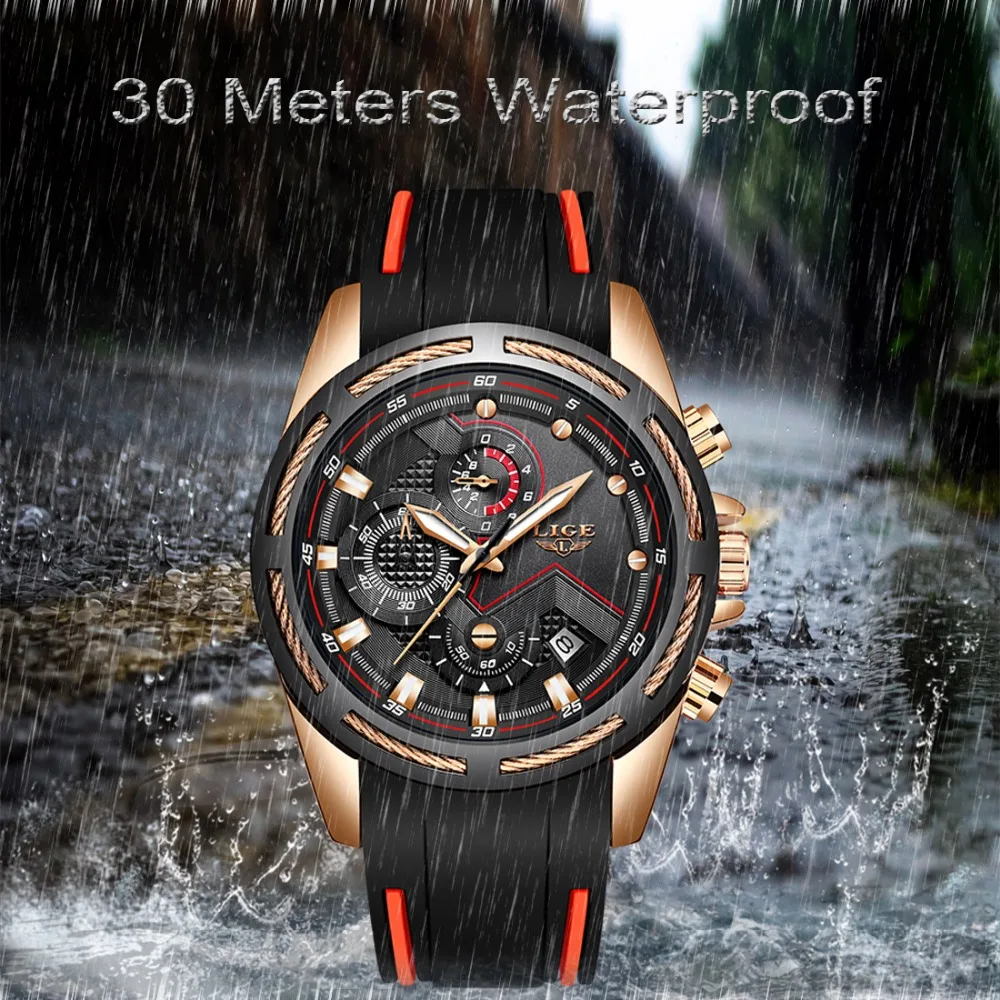 Relogio Masculino LIGE новые мужские s часы Топ люксовый бренд мужские уникальные спортивные часы мужские кварцевые часы Дата водонепроницаемые