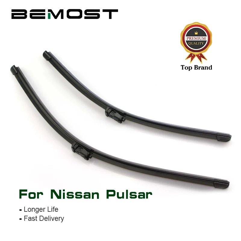 

BEMOST Car Wiper Blades For Nissan Pulsar C12/C13 Europe Model Only 2013 2014 2015 2016 2017 2018 Fit Push Button/U Hook Arms