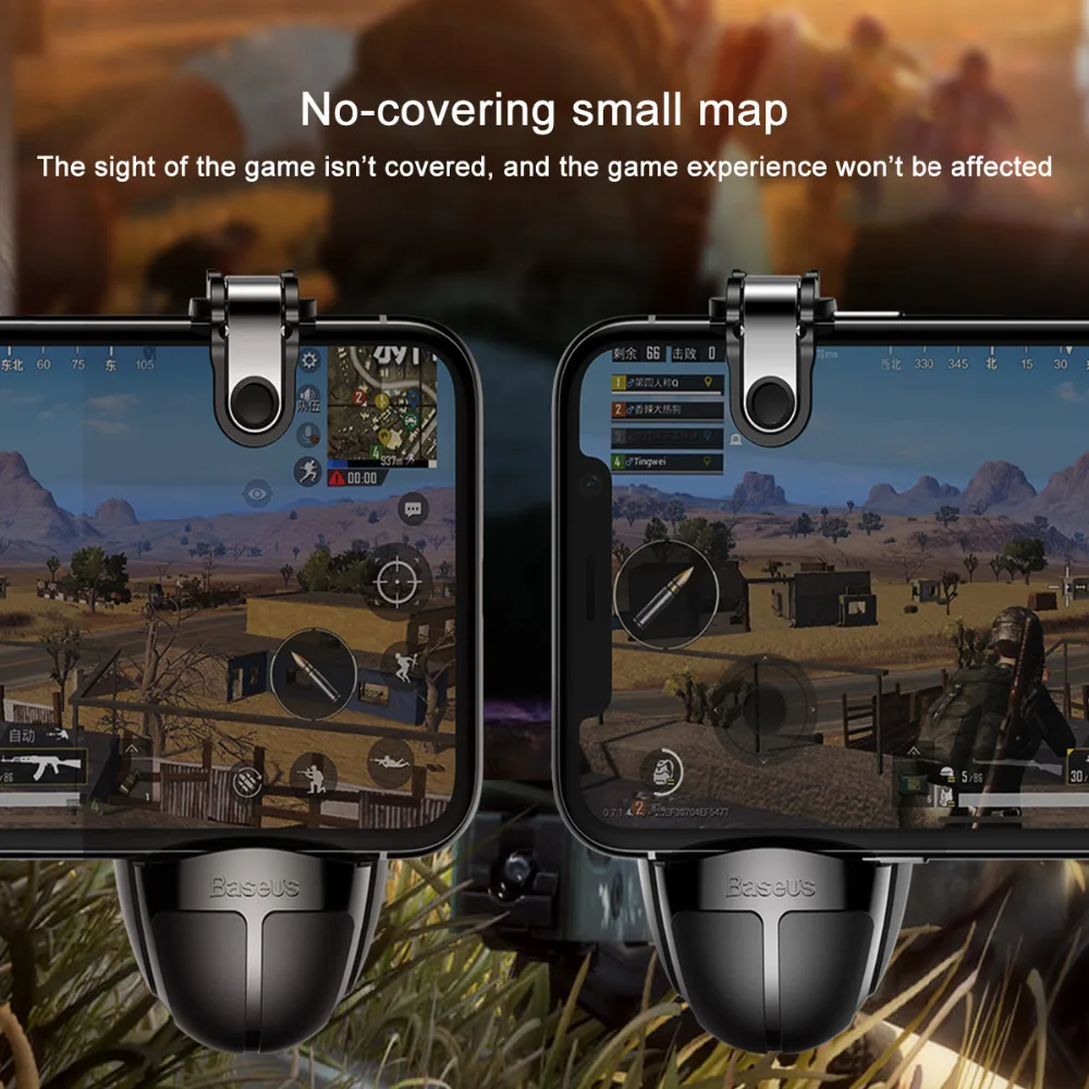 Baseus геймпад для PUBG IOS Android джойстика L1 R1 мобильный телефон игровой коврик шутер
